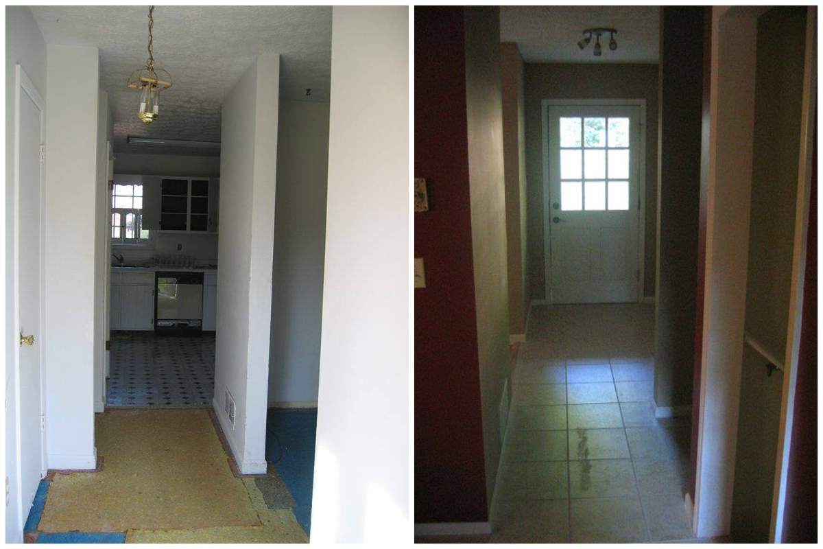 Before and after: Antler Trail Hallway