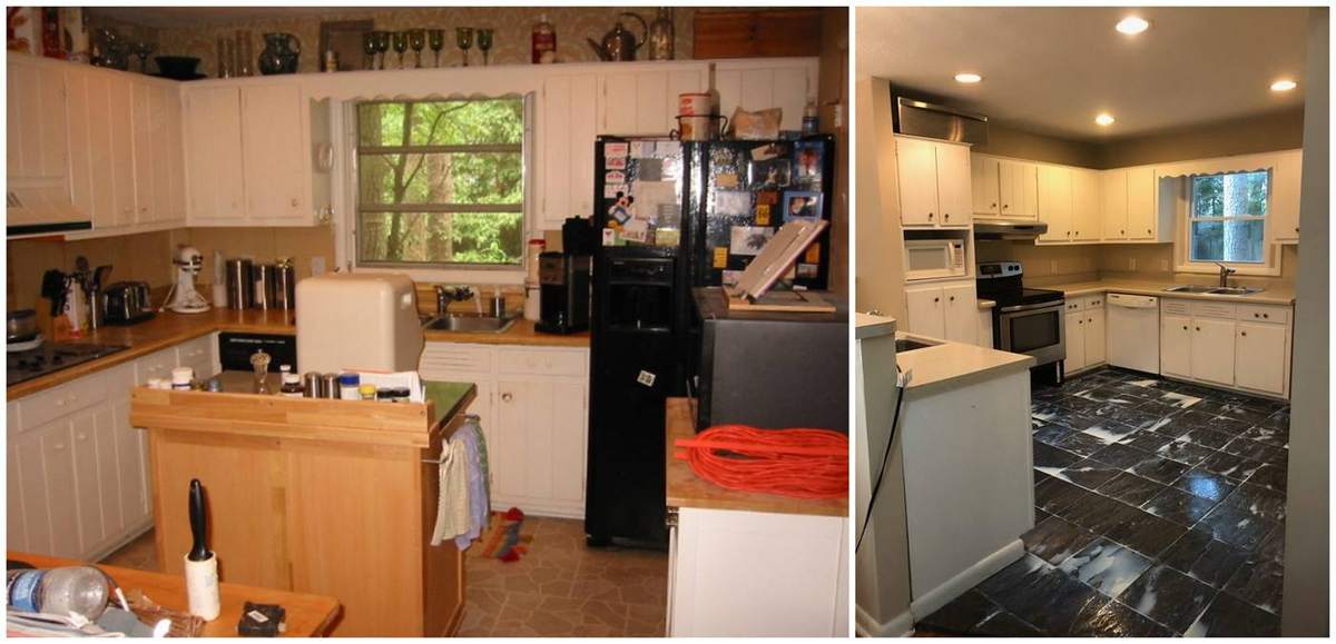 Before and after: Pine Ranch Kitchen
