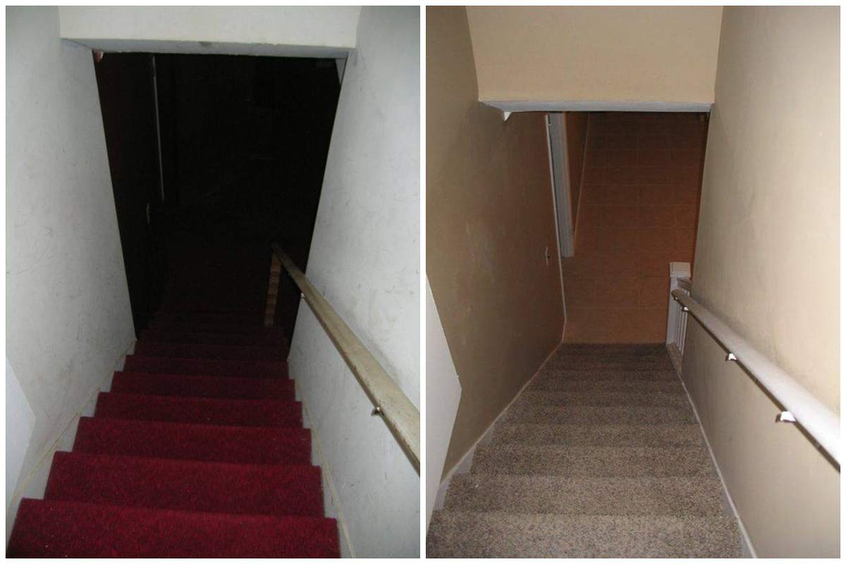 Before and after: Brick Carport House Stairs