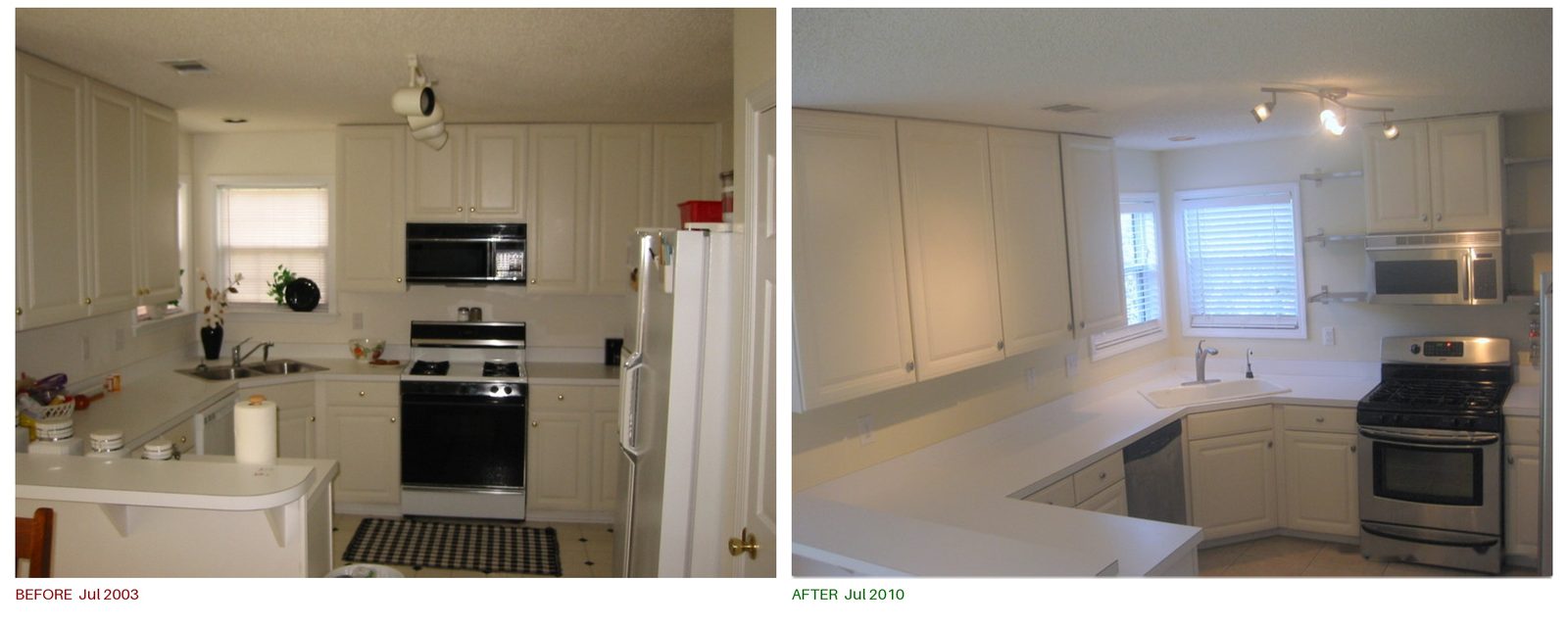 Rose CT Haven Kitchen, before and after